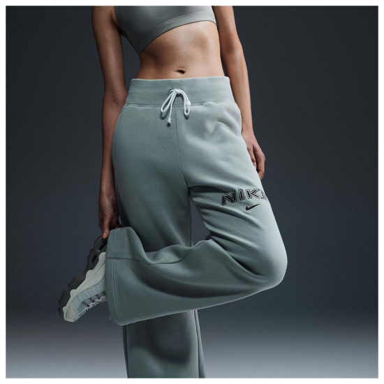 Nike Γυναικείο παντελόνι φόρμας Sportswear Phoenix Fleece High-Waisted Logo Pants Nike Γυναικείο παντελόνι φόρμας Sportswear Phoenix Fleece High-Waisted Logo Pants